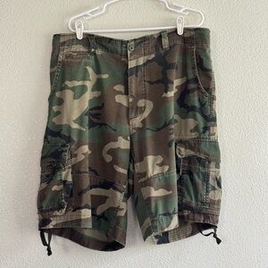 Marc Jacobs Mens Shorts 35” - 39” Camo Cargo Utility Cotton Blend